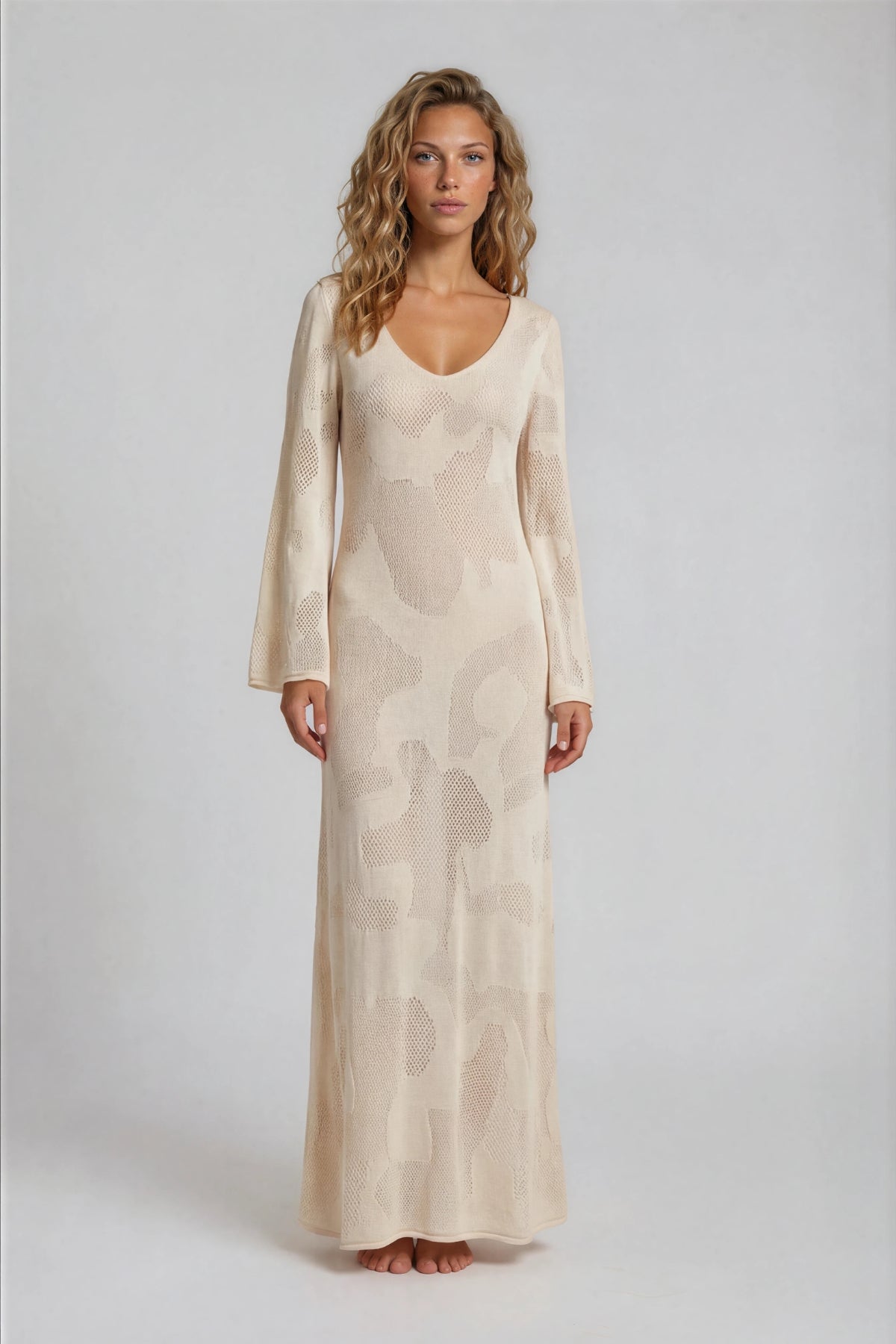 Dress made of sea algae Néa beige