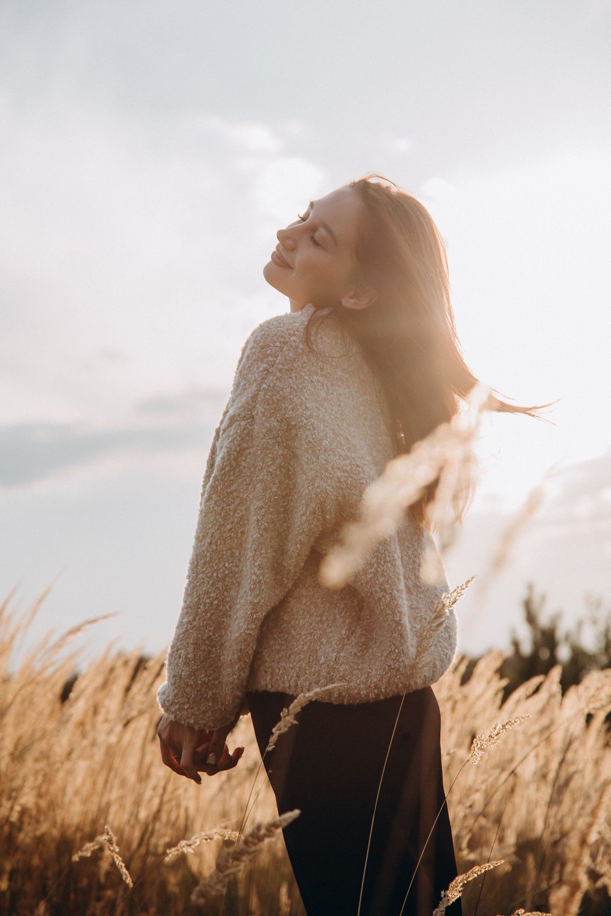 Nature Loop Merino Wool Sweater Beige