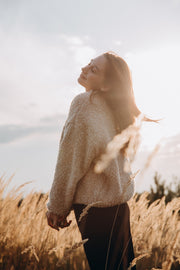 Nature Loop Merino Wool Sweater Beige
