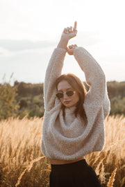 Nature Loop Merino Wool Sweater Beige