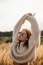 Nature Loop Merino Wool Sweater Beige