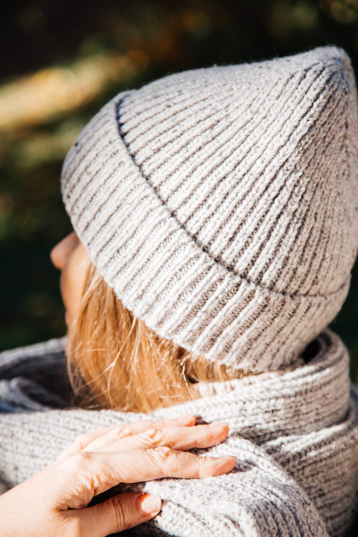 Woolen hat MOON ASH gray