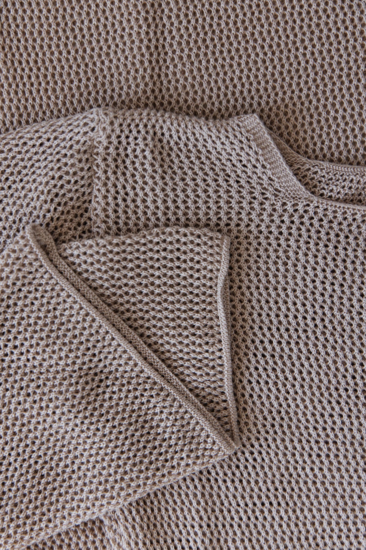 Sablé Beige Organic Cotton and Cashmere Long Summer Dress