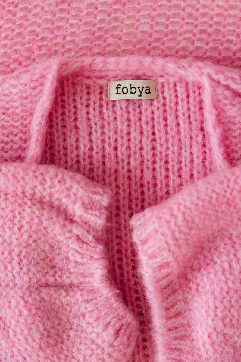 Cloud Embrace Long Cardigan Pink