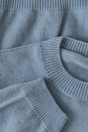 Sweter z kaszmiru i wełny merynos Softscape niebieski
