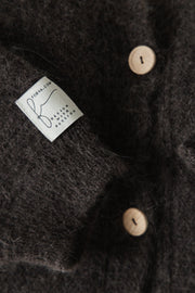 Delicate pink alpaca wool mist cardigan