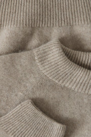 Lumi beige cashmere blouse
