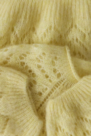 Soft Mirage Alpaca and Virgin Wool Sweater, Yellow