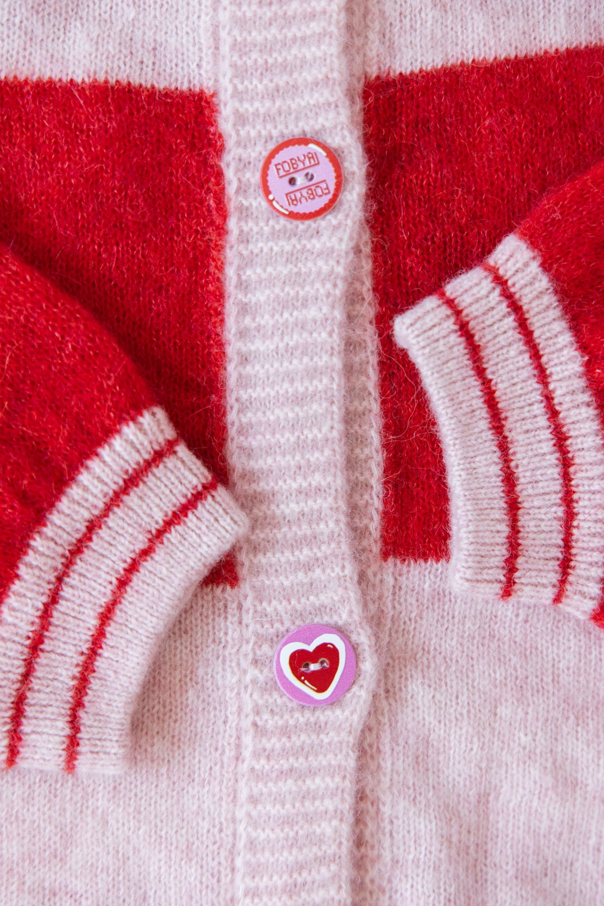 Sweet Ritual Red Alpaca Wool Cardigan
