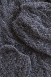 Delicate brown alpaca wool mist sweater