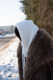 Cloudveil ecru alpaca wool balaclava