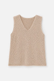 Organic cotton top caramel