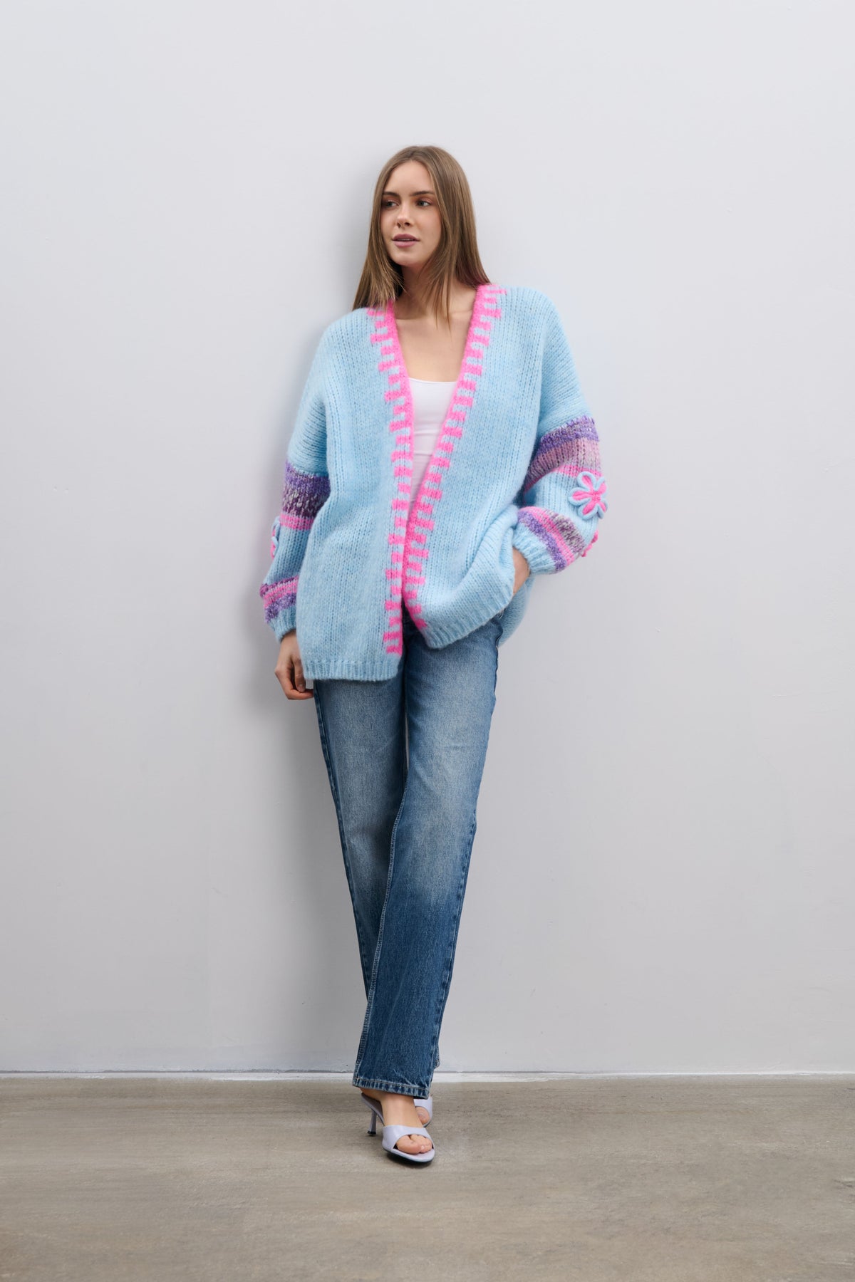 Sugar Blossom Cardigan Blue