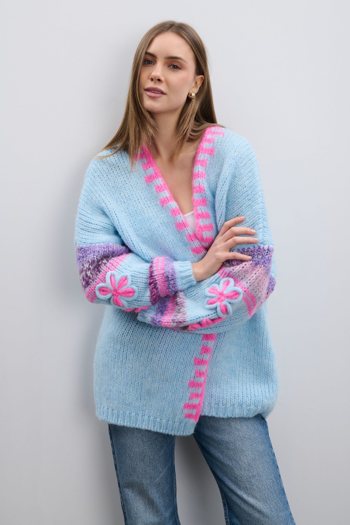 Cardigan Sugar Blossom blue