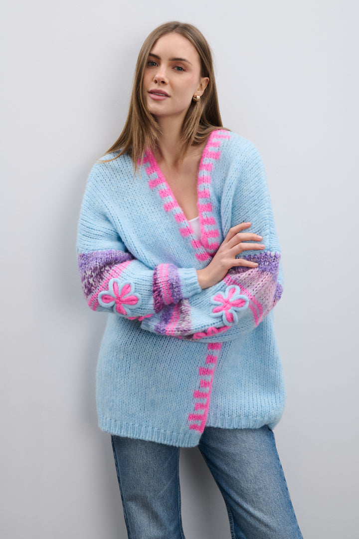 Sugar Blossom Cardigan Blue