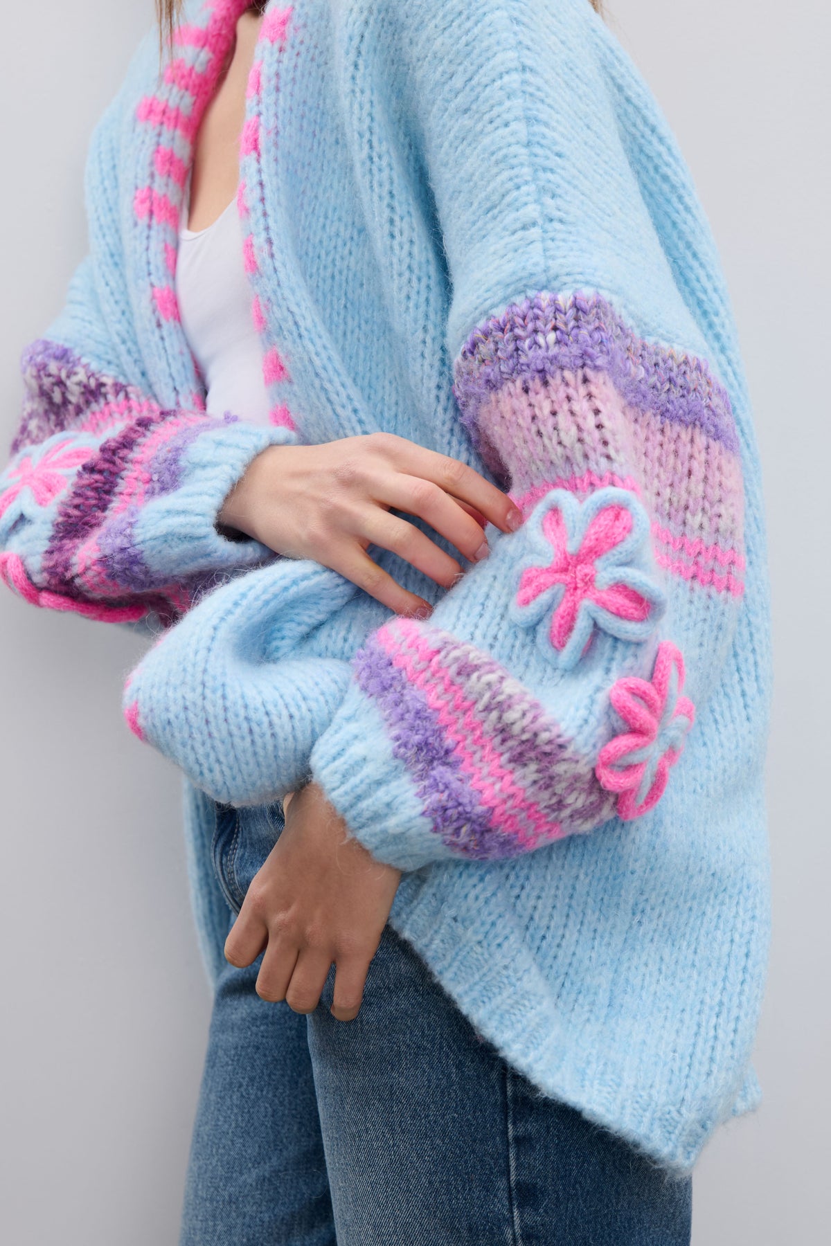 Sugar Blossom Cardigan Blue