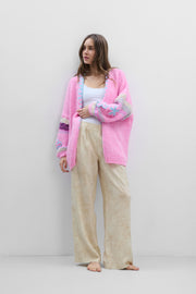Sugar Blossom pink cardigan