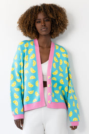Lemon cotton cardigan - Lemon Vibe