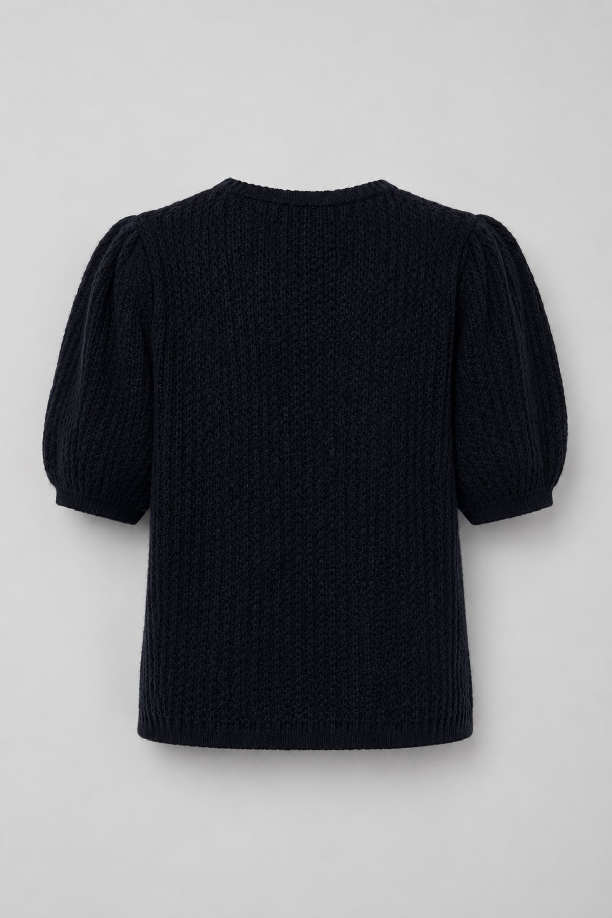 BUTTON-UP SWEATER MADE OF BABY ALPACA AND VIRGIN WOOL, BLACK