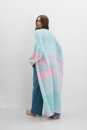 Long pastel cardigan PASTEL CLOUDS blue