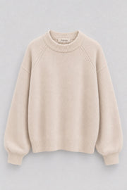 Cashmere Velvet Air Light Beige Cashmere Sweater