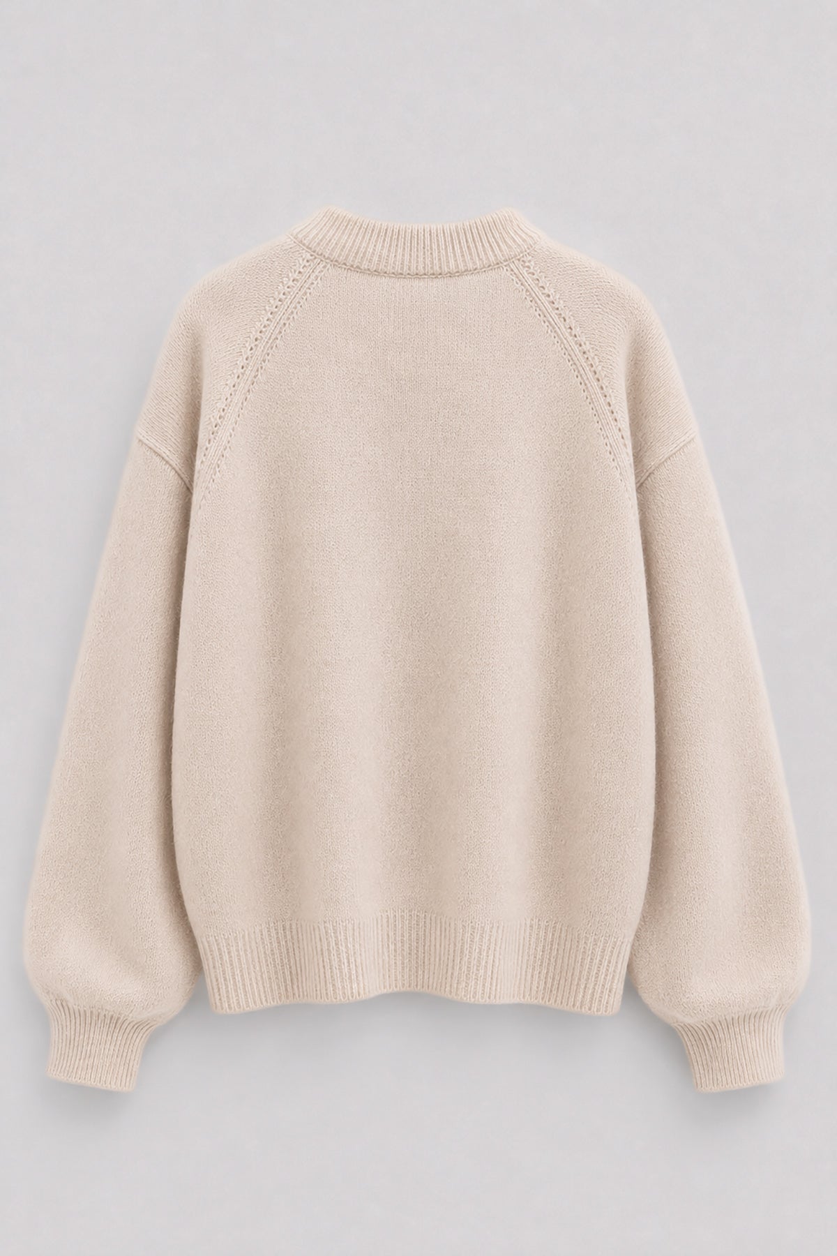 Cashmere Velvet Air Light Beige Cashmere Sweater