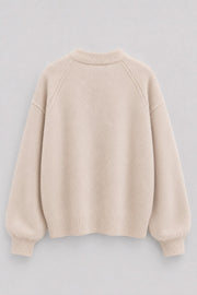 Sweter z kaszmiru Cashmere Velvet Air jasny beż