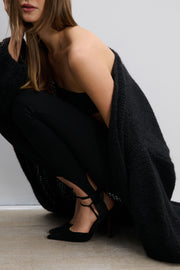 Cloud Embrace Long Cardigan Black
