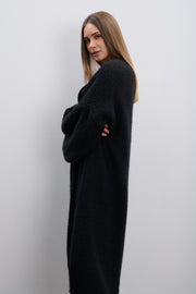 Cloud Embrace Long Cardigan Black