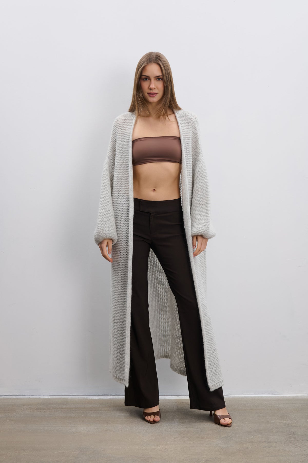 Cloud Embrace Long Cardigan Gray