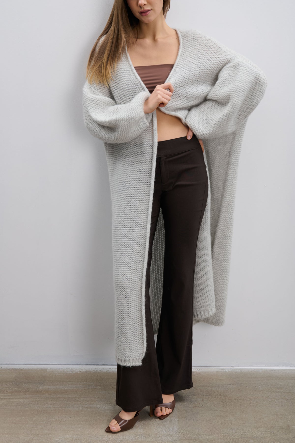 Cloud Embrace Long Cardigan Gray