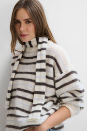 Lightweight Alpaca wool sweater Gentle Lines ecru