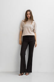 Lumi beige cashmere blouse
