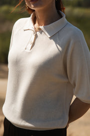 Blue algae blouse Néa beige