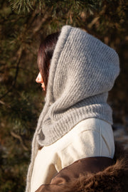 Cloudveil alpaca wool balaclava gray