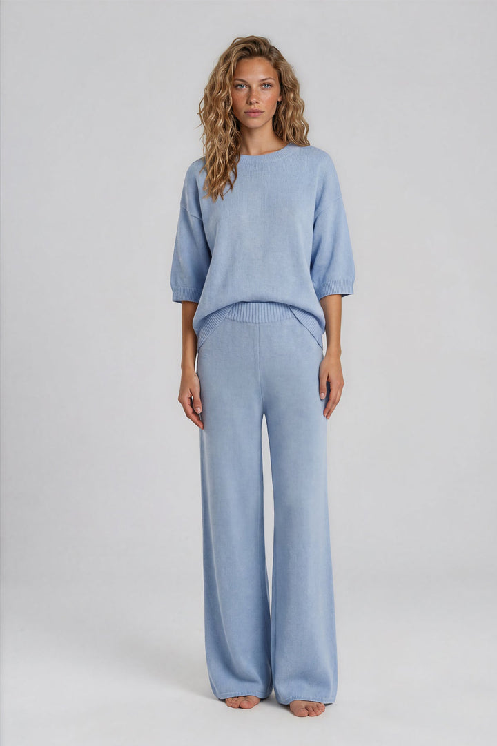 Blouse of cotton Séra blue