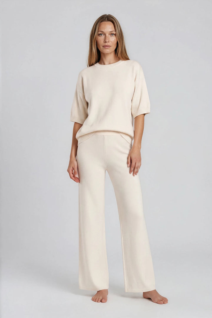 Classic trousers of cotton Séra ecru