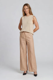 Blue algae blouse Aqualis beige