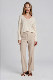 Velia ecru silk blouse