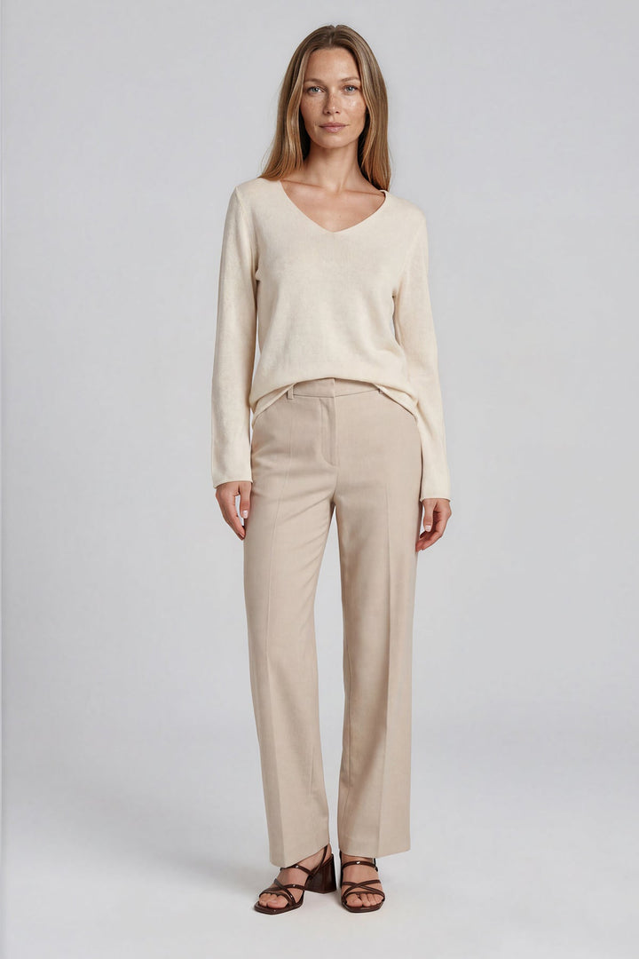 Velia ecru silk blouse