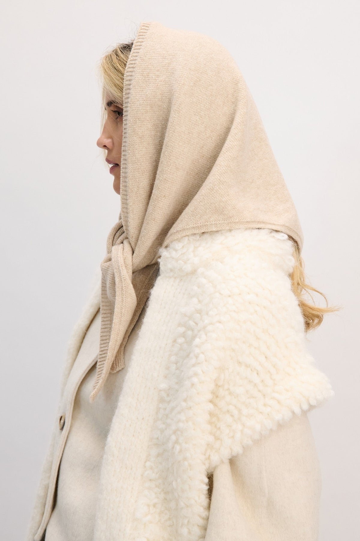Carpet coat merinos Nordic Calm beige