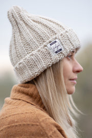 Chunky Knit Winter Charm Beige Hat