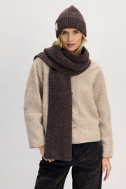 CINNAMON BARK woolen hat, brown
