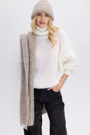 EARTH EMBRACE Beige Undyed Alpaca Wool Hat