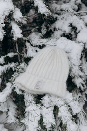 Czapka z wełny alpaki Snow Kiss ecru
