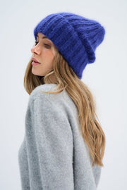 Super kid moher soft Halo cap with wool