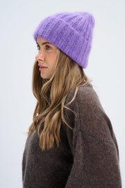 Wool cap super kid moher Soft Halo violet