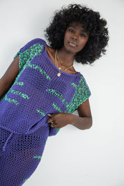 purple blouse and pants set