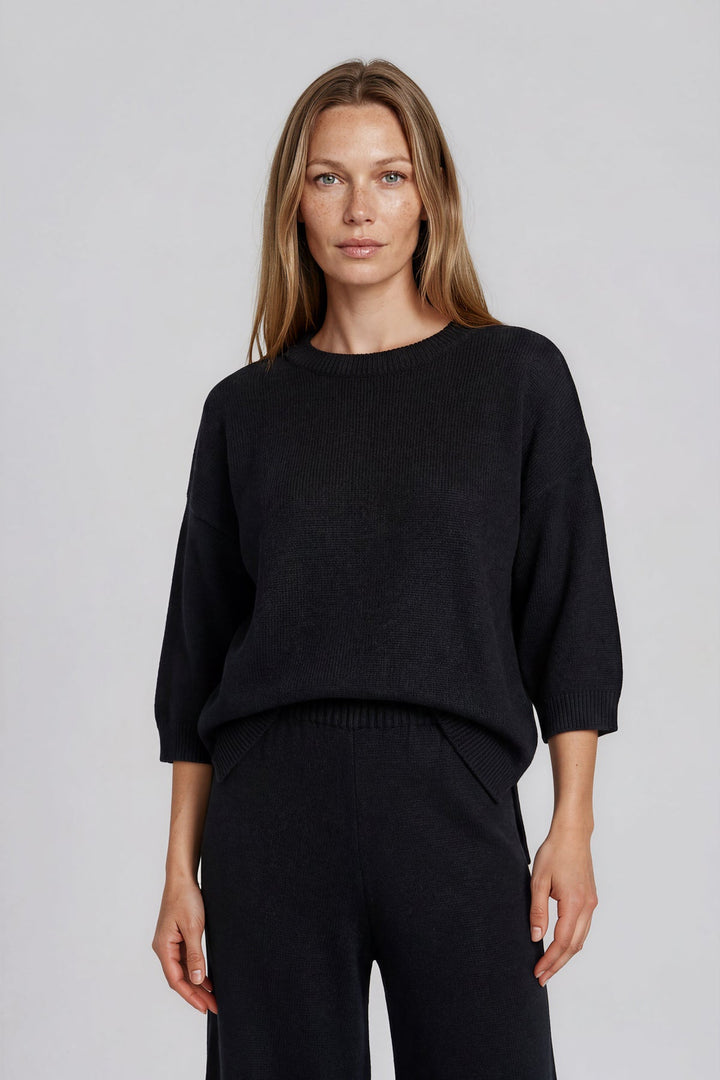 Blouse of cotton Séra black