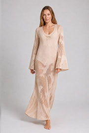Covéa cotton dress beige